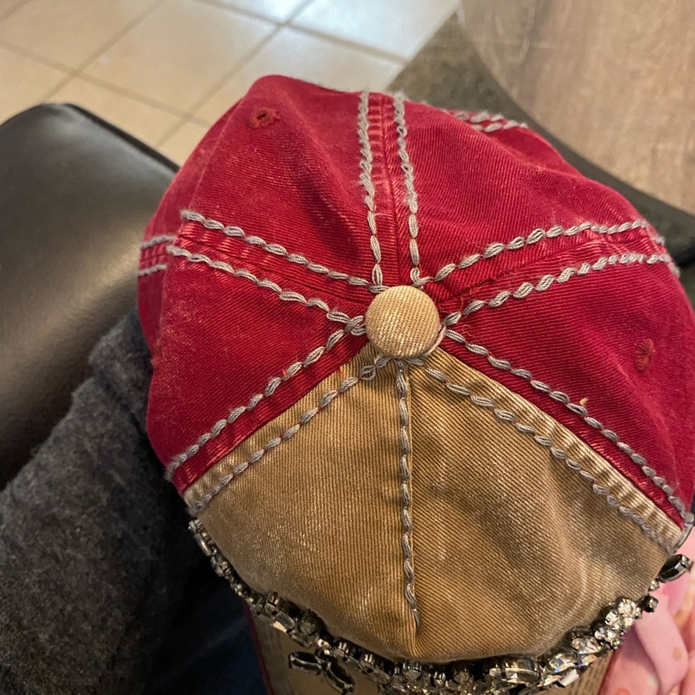 DISTRESSED BLING CAP - Picture 8 of 8